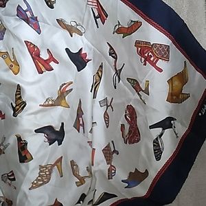 A SALVATORE FERRAGAMO SCARF 34" BY 34" S.2